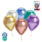 GLOBO #9 CROMADO SURTID X25